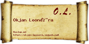Okjan Leonóra névjegykártya